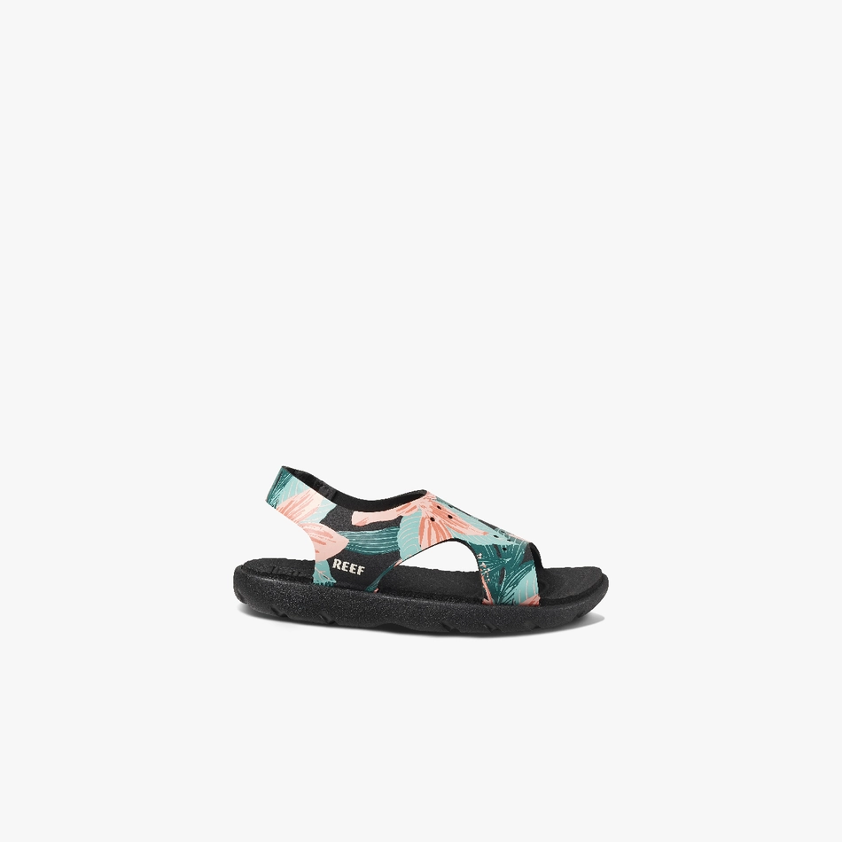 Reef Kids Little Beachy Sandals - Hibiscus Ty Beanie Flip Flops