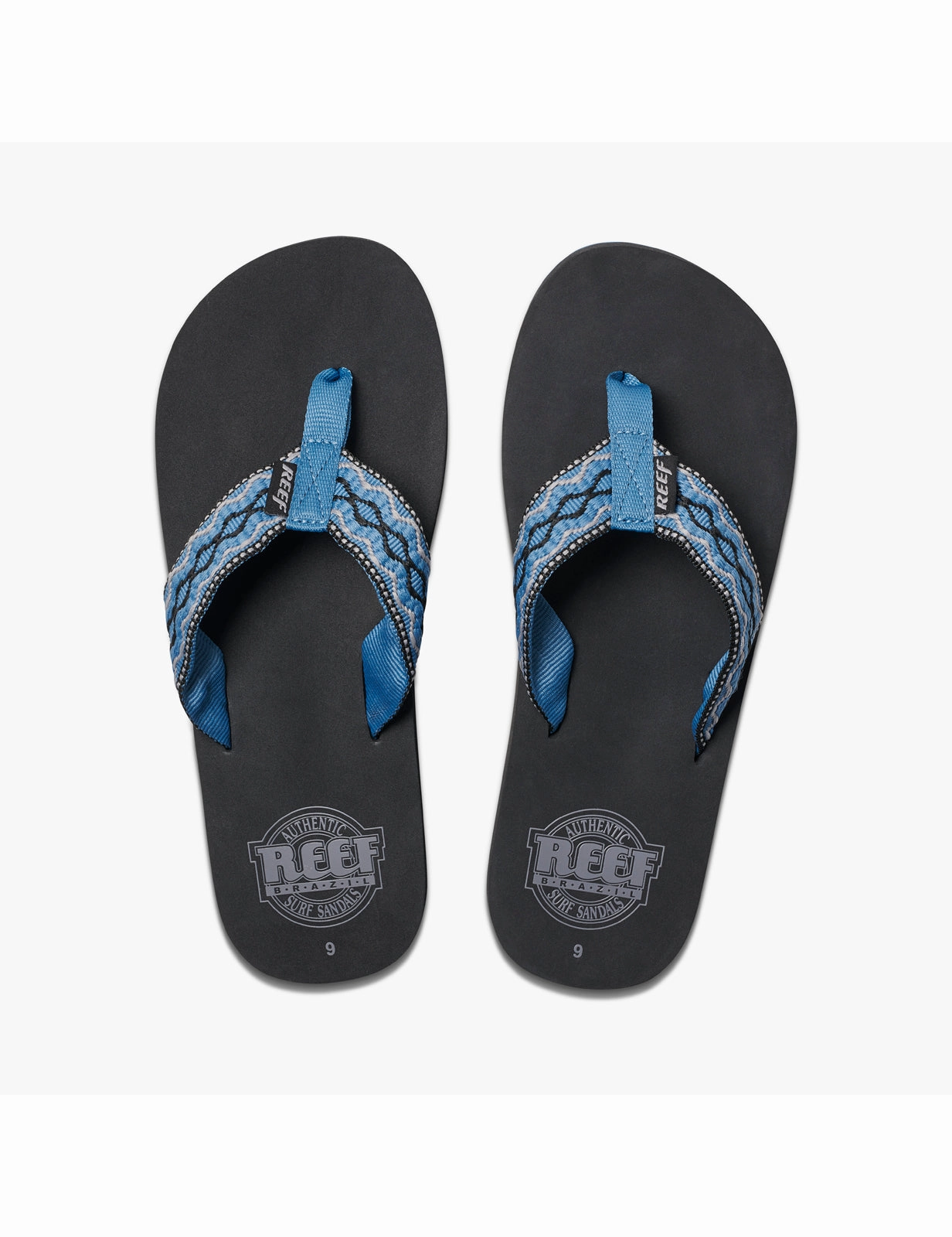 Glitzy Flip Flops Reef Smoothy Flip Flops in Vintage Blue