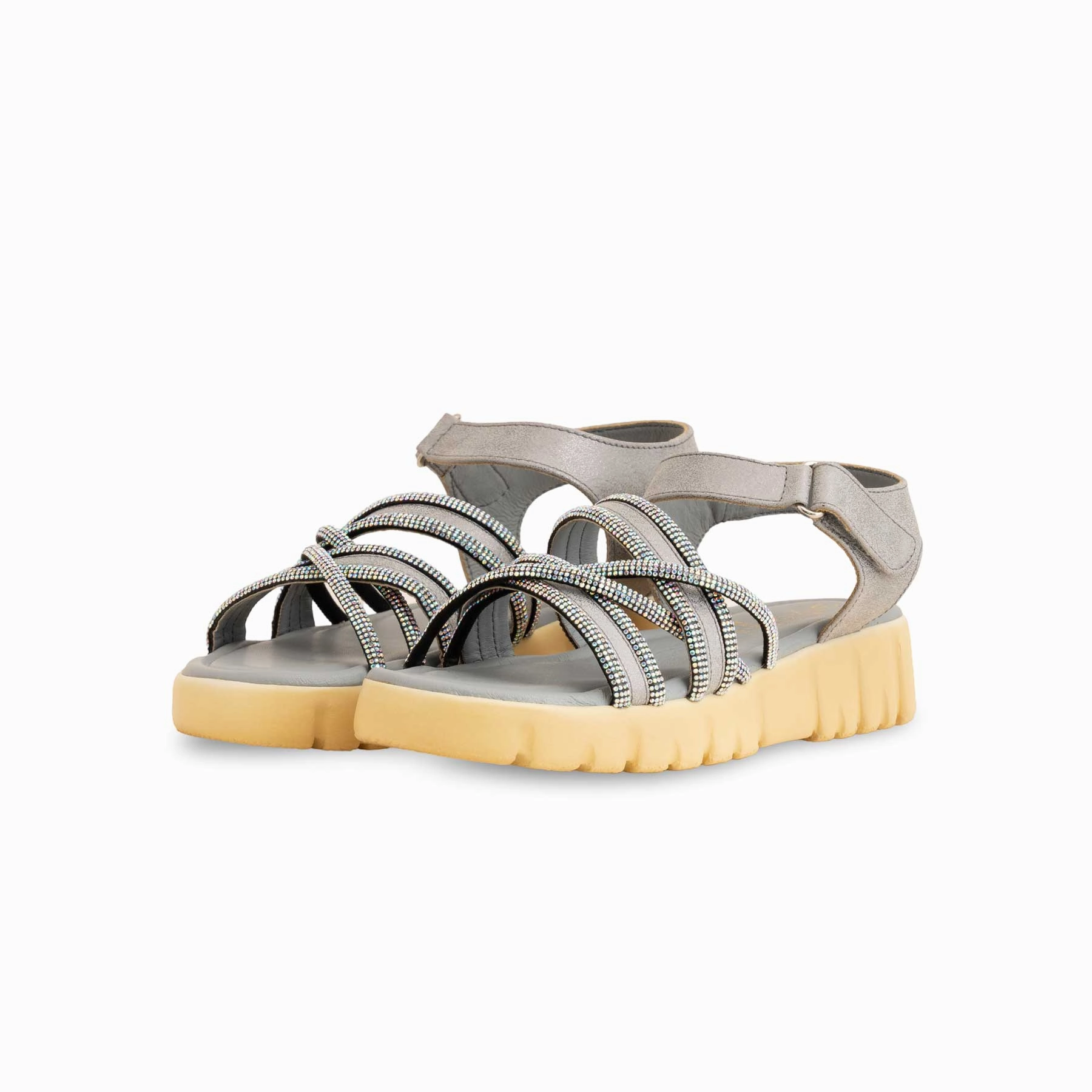 Girls Grey Formal Sandal KD5637 Comfiest Sandals