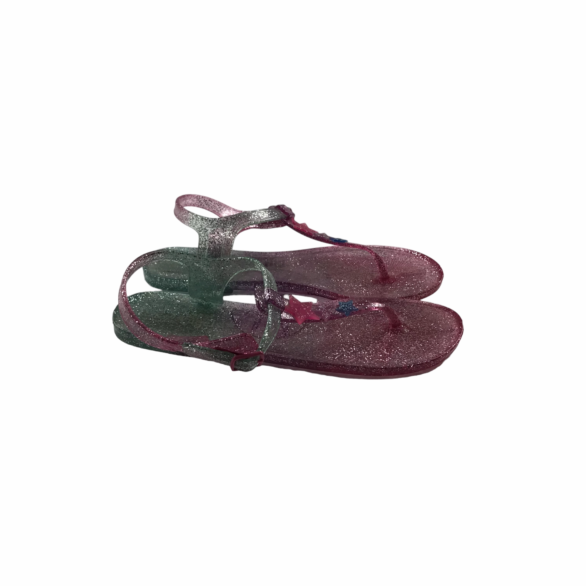 Angels Pink Glitter Jelly Walking Sandals Shoe Size 2 Sandals Resorts St Vincent