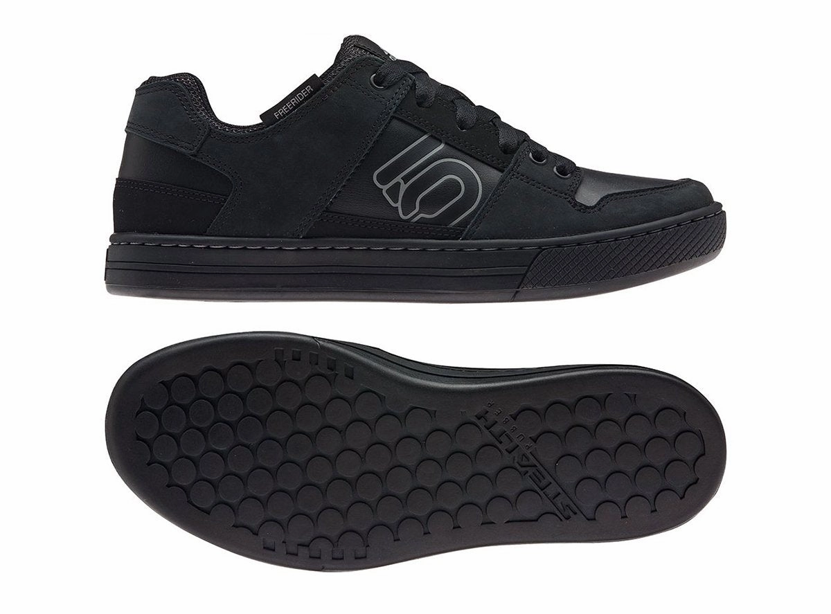 Drag Queen Flat Shoes Five Ten Freerider DLX Flat Pedal Shoe - Core Black-Core Black-Gray Three