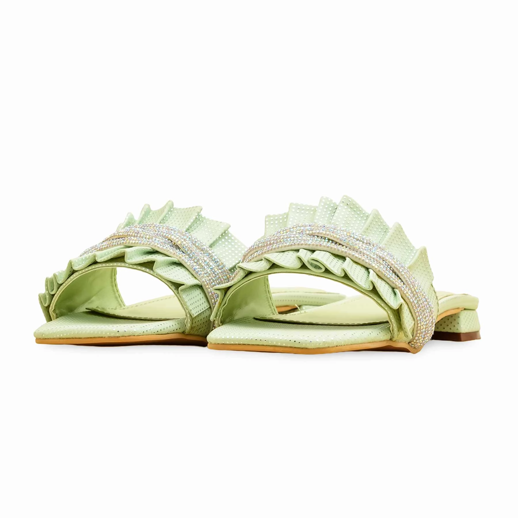 Halloween Slippers Near Me Green Formal Slipper For Women FRS010