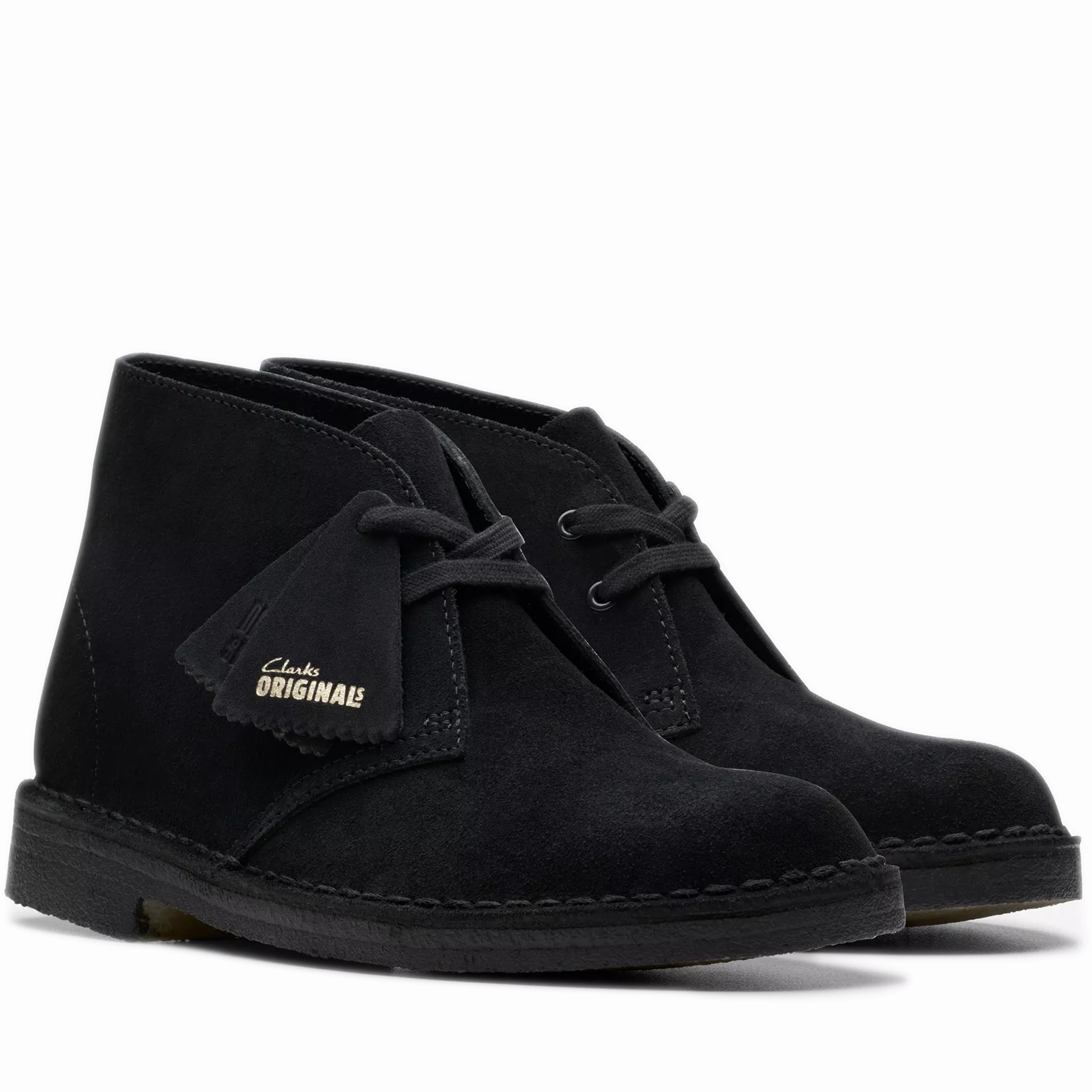 Avail Casual And Shoes Women's Clarks Desert Boot - Black Suede