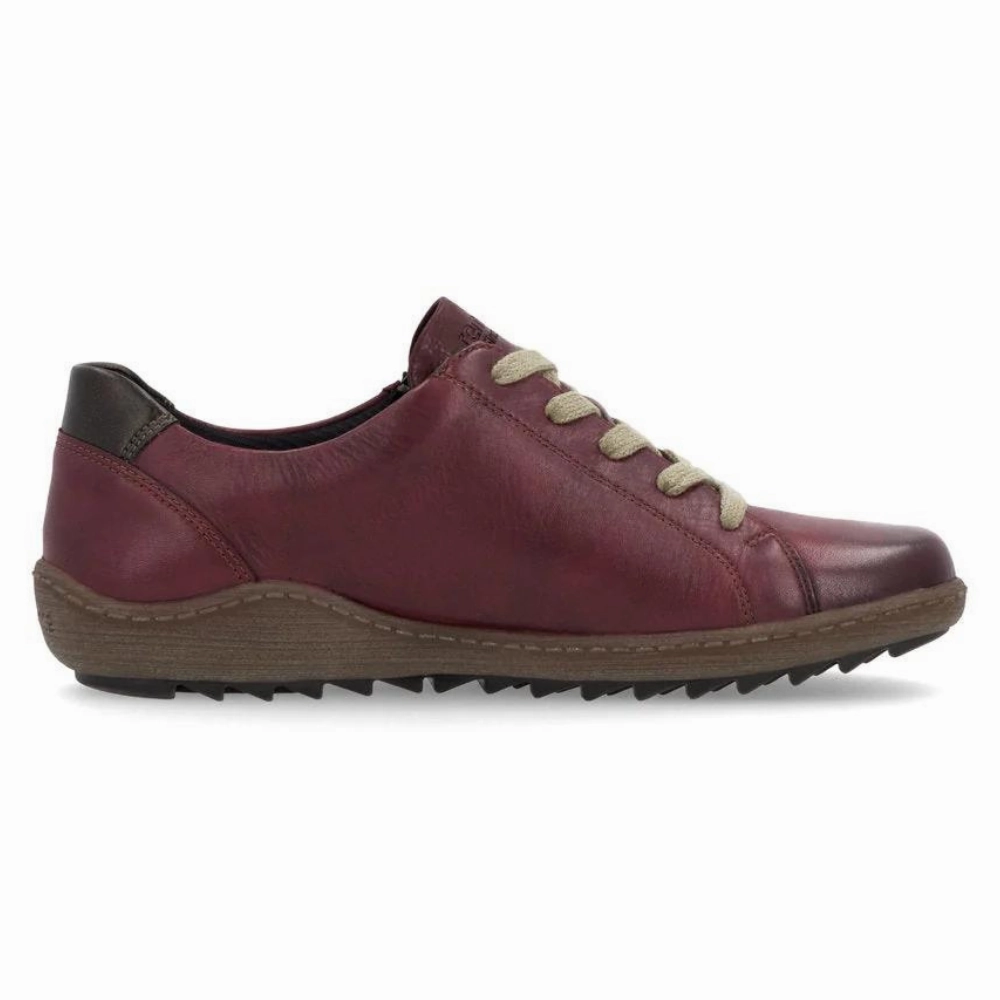 Remonte Liv 40 Vino/Vinorosso/Antique Leather Sneaker (Women's) Casual Slip On Shoes Uk