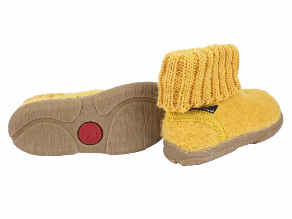 The Wiz Silver Slippers Haflinger Children's slippers Toni Yellow