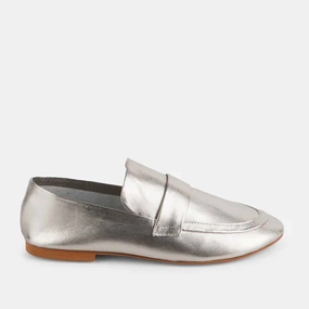 Flat Silver Shoes Wide Fit Intentionally _____ Perm Loafer - Mercury