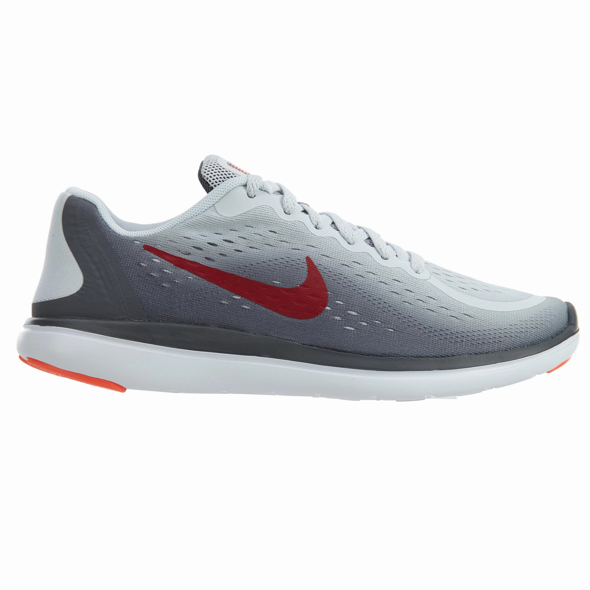 Nike Flex 2017 Rn Big Kids Style : 904236 Silver Metallic Sneakers