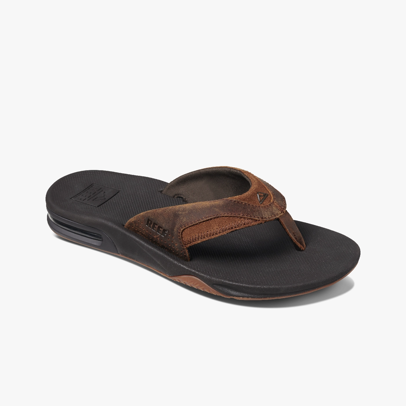 RF002156- LEATHER FANNING Low Platform Flip Flops