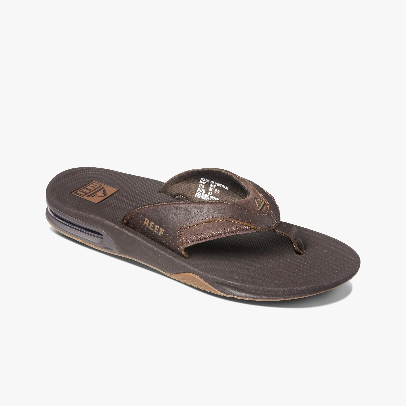 RF002156- LEATHER FANNING Flip Flops With Cloth Between Toes
