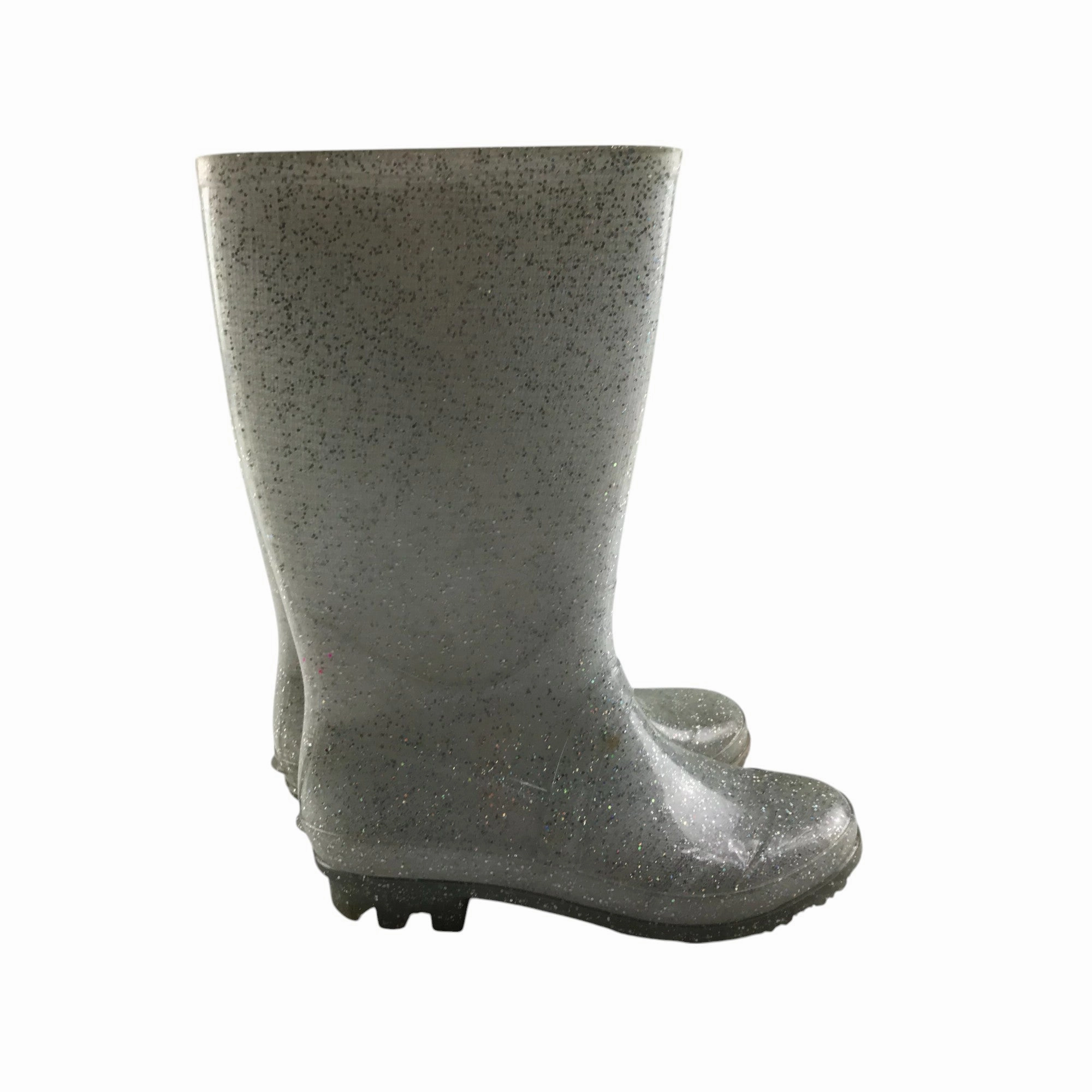 Merc Boots Wellie boots shoe size 13 junior silver glittery calf height