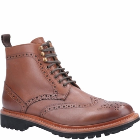 Bullet Boots Rissington Commando Goodyear Welt Boots Brown