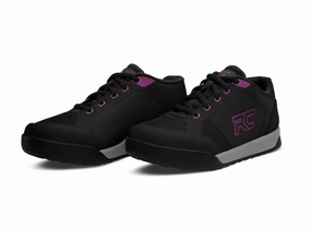 Best Work Shoes Flat Feet Ride Concepts Skyline Flat Pedal MTB Shoe - Womens - Black-Purple