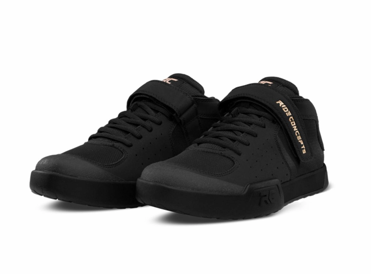 Ride Concepts Wildcat Flat Pedal MTB Shoe - Womens - Black-Gold Cute Shoes Flat