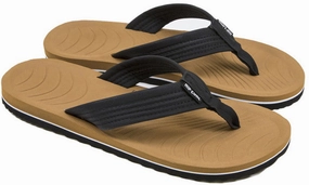 Whale Flip Flops Rip Curl DBAH Flip Flops in Black/Tan