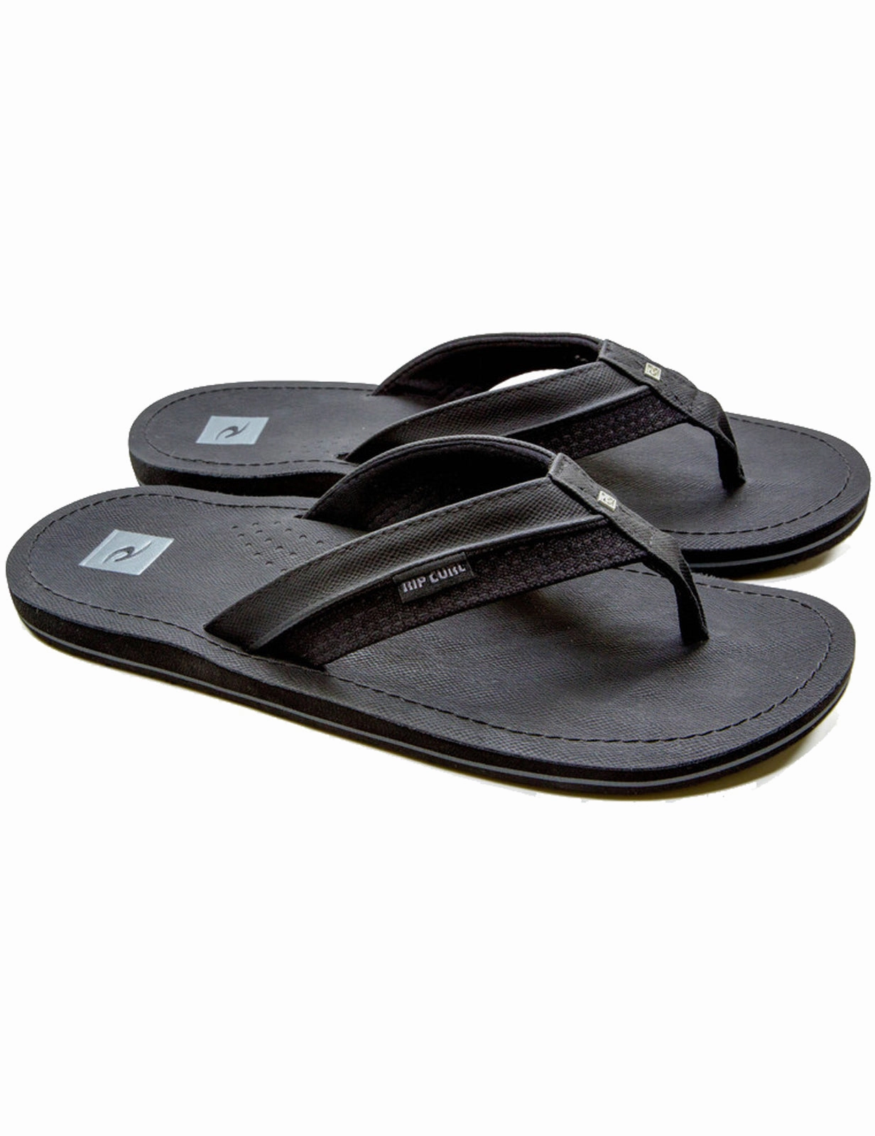 Rip Curl Ox Flip Flops in Black/Black Heavy Flip Flops