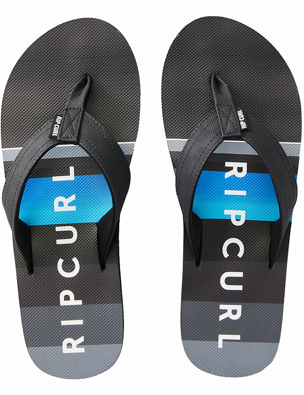 Best Flip Flops Made In Usa Rip Curl Ripper Flip Flops in Black/Grey/Blue