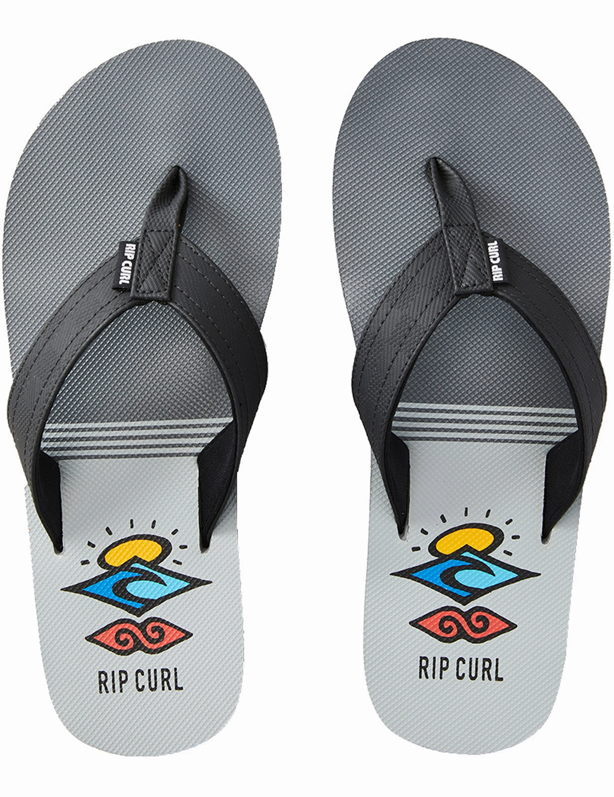 Rip Curl Ripper Flip Flops in Black/Grey Calf Pain After Wearing Flip Flops