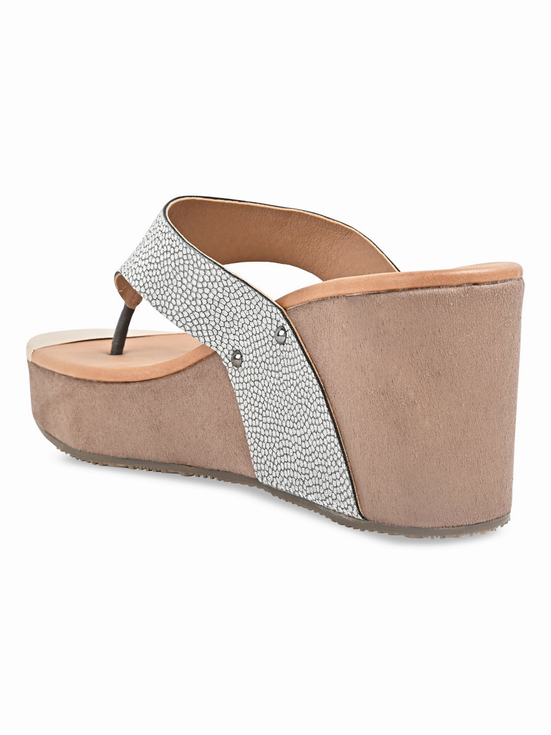 Lady Gaga High Heel Shoes Rocia By Regal Antique Gold Women Casual Slip On Platforms