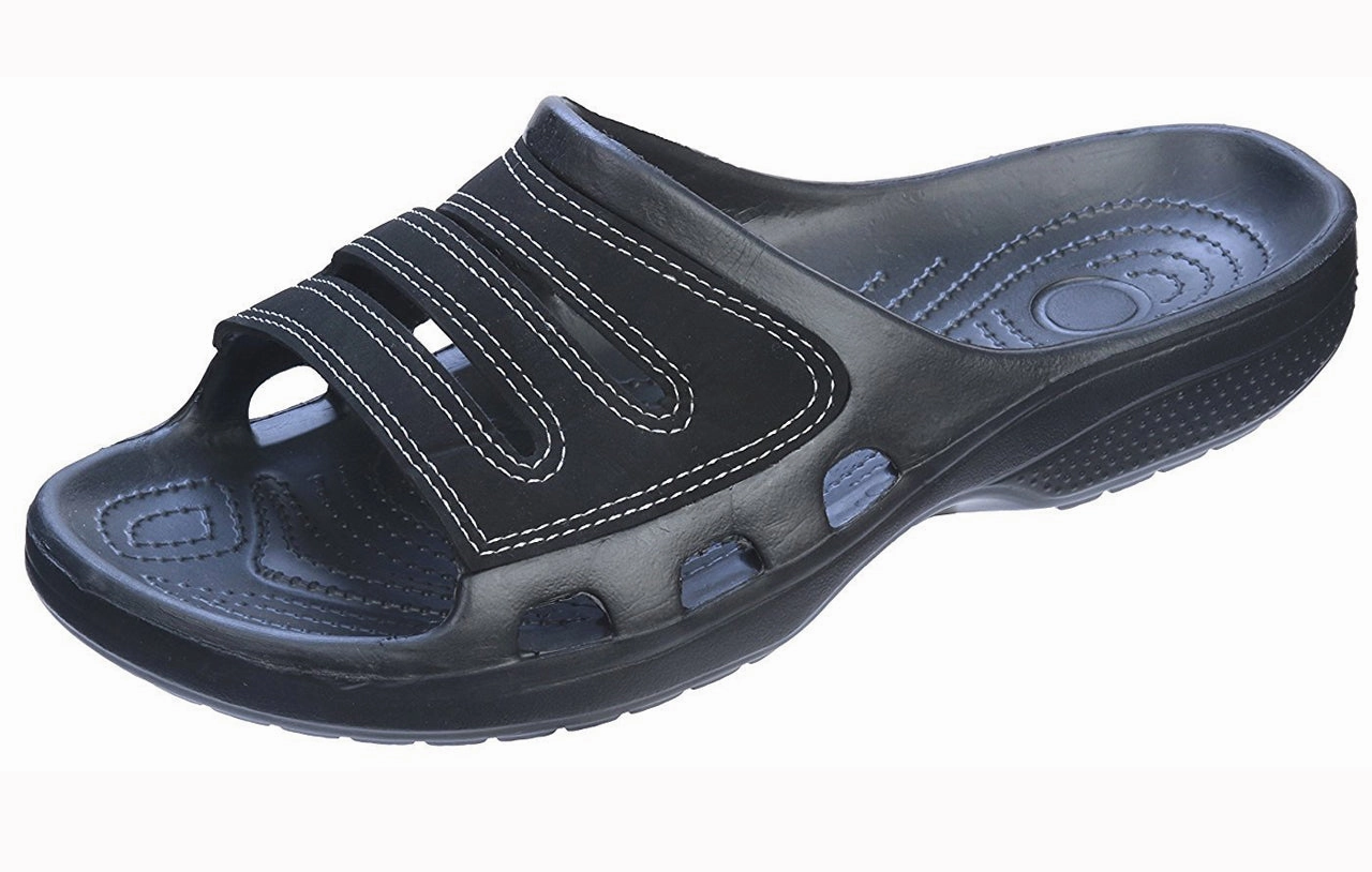 Espadrille Platform Sandals Roxoni Slide Sandals for Men | Open Toe Slip-On | Waterproof Rubber for Beach, Pool, Gym, Travel Wear