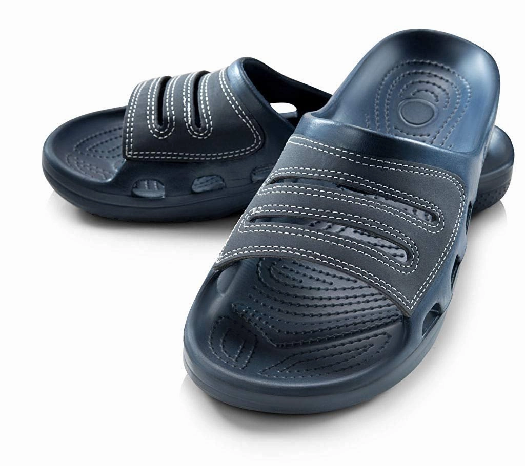 Exercise Sandals Roxoni Slide Sandals for Men | Open Toe Slip-On | Waterproof Rubber for Beach, Pool, Gym, Travel Wear
