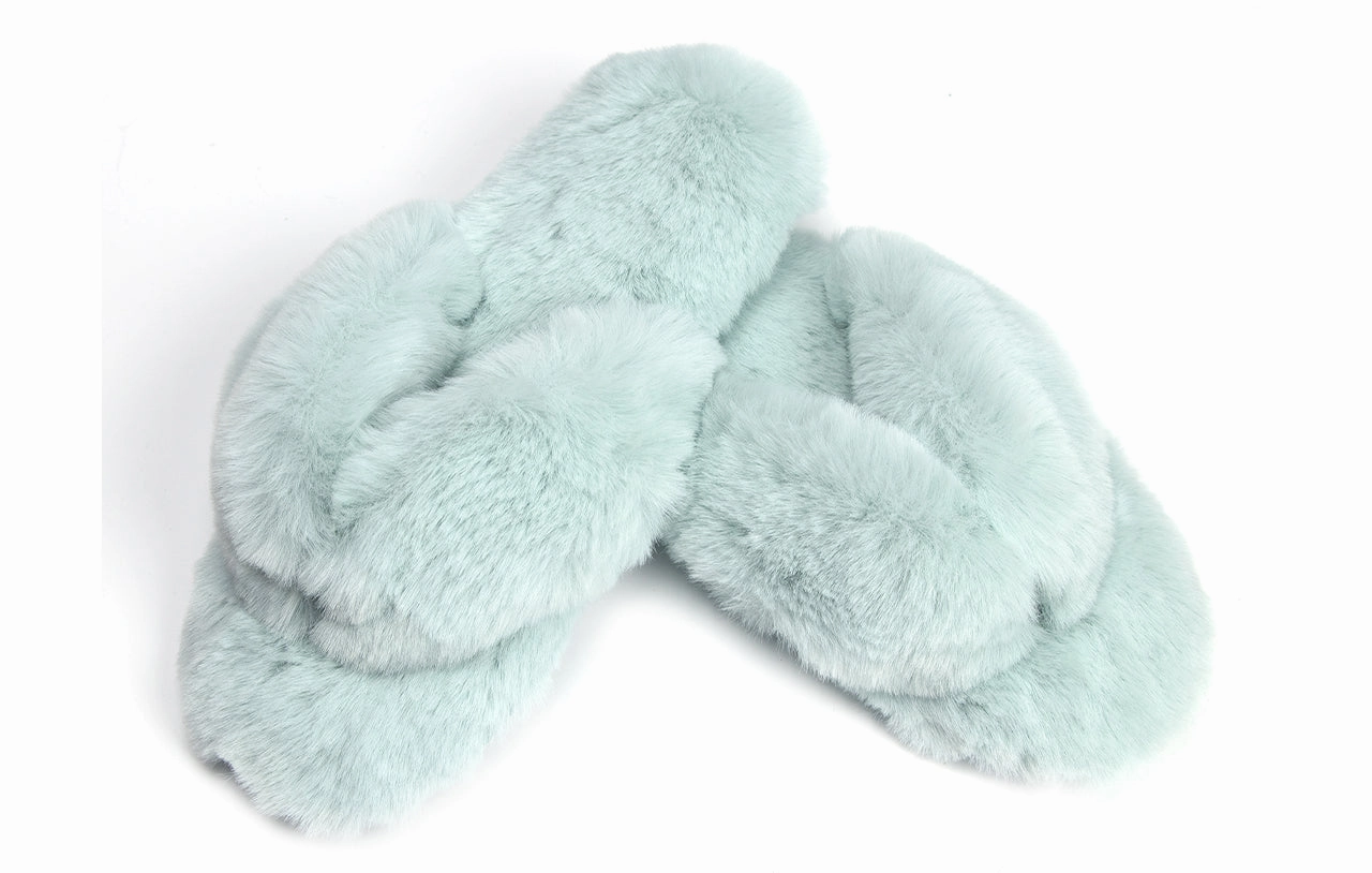 Roxoni Women's Indoor Cute Plush With Contrast Trimming House Slipper Slippers That Look Like Boots