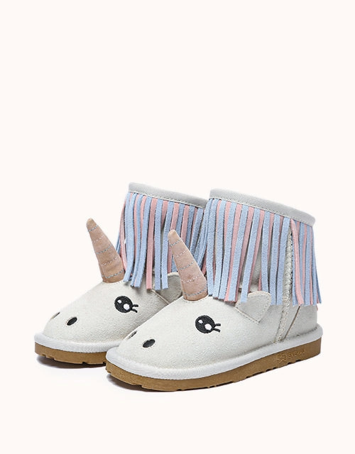 EVERAU Unicorn Kids Plus Over The Ankle Boots