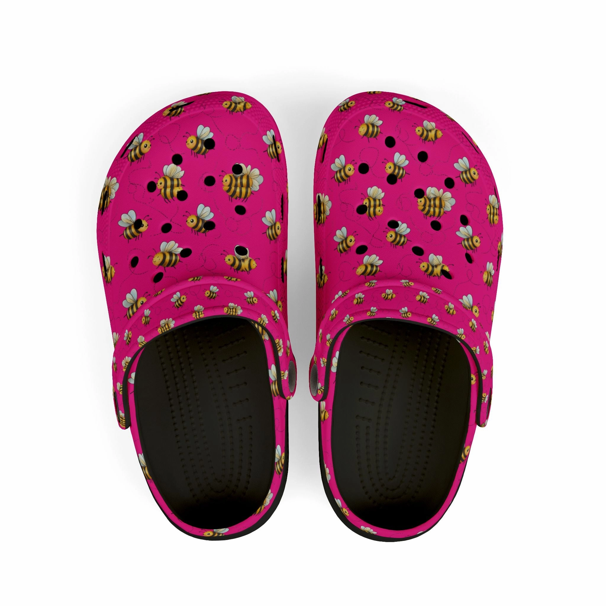 Kids' Floral Bee Clogs - Fun Summer Slip-On, Gardening Shoes, Outdoor Play Footwear, Gift for Kids, Toddler Clogs Running Shoe Release Calendar