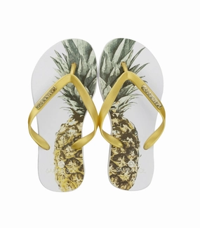 Flip Flops Cloth Strap Samba Sol Kid's Fashion Collection Flip Flops - Pineapple