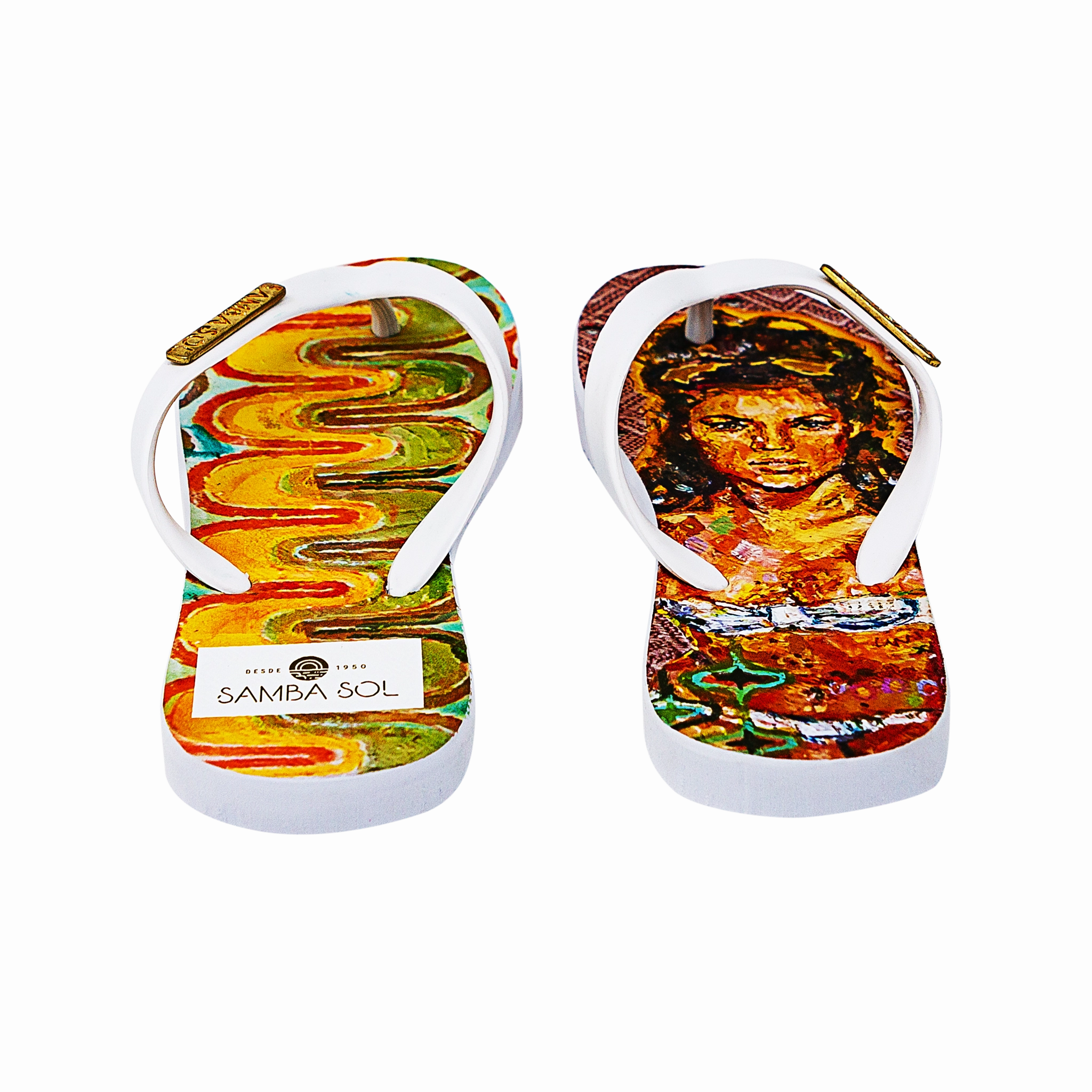 Samba Sol Kid's YoungArts Collection Flip Flops - Caley Buck Flip Flop Thesaurus