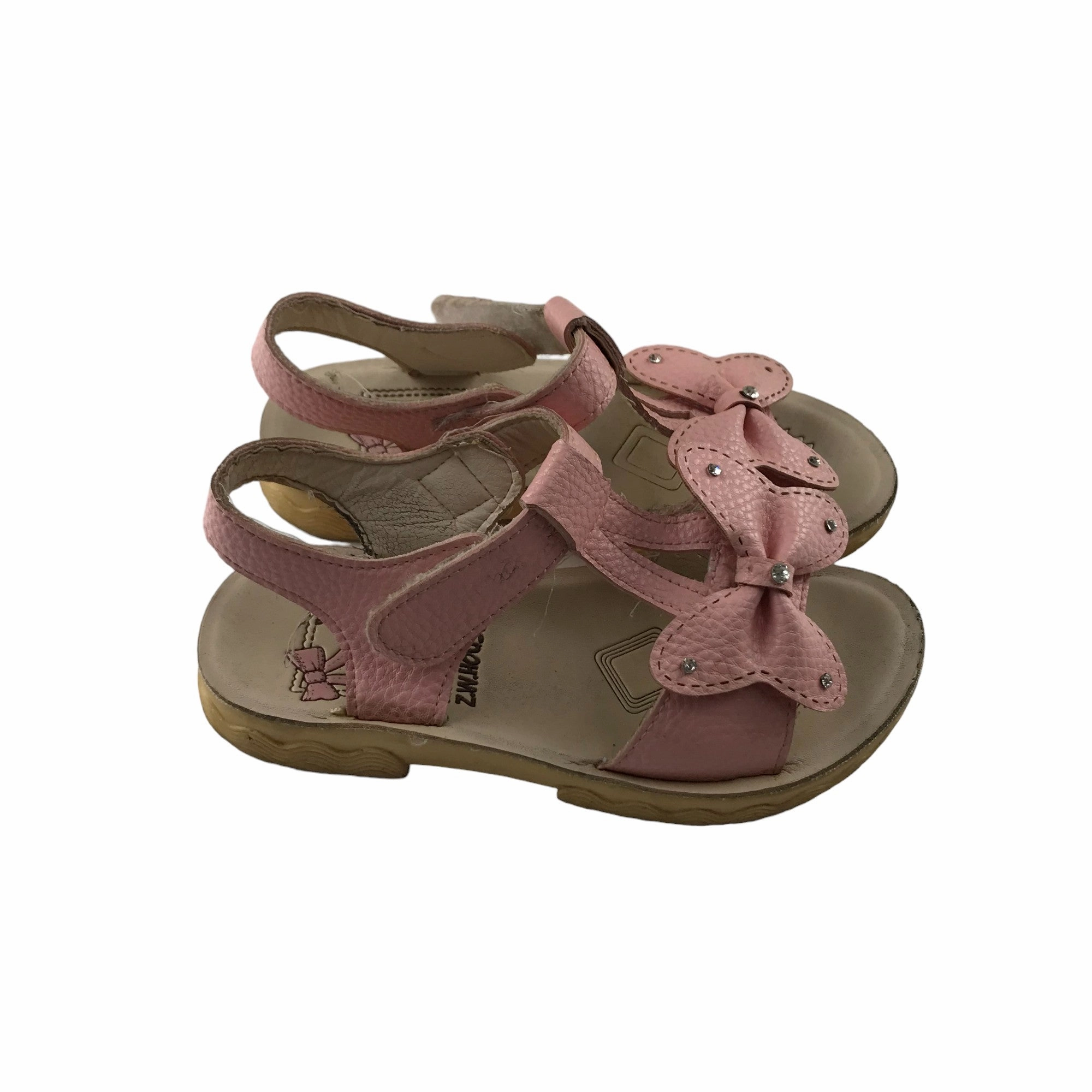 Sandals Shoe Size 11 Junior Pink Butterfly Strap Detail Sandals And Plantar Fasciitis