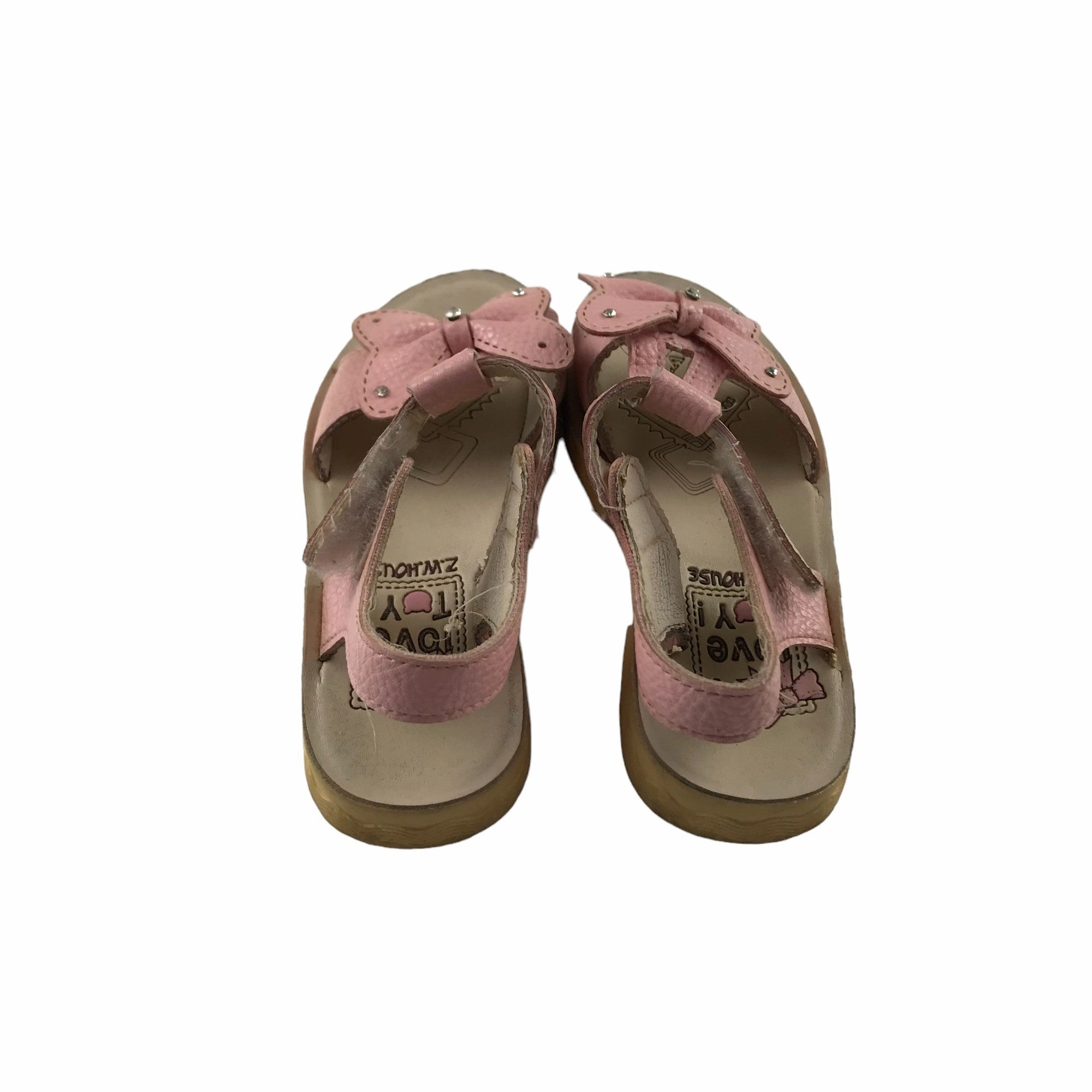 Sandals Shoe Size 11 Junior Pink Butterfly Strap Detail Donald Pliner Sandals