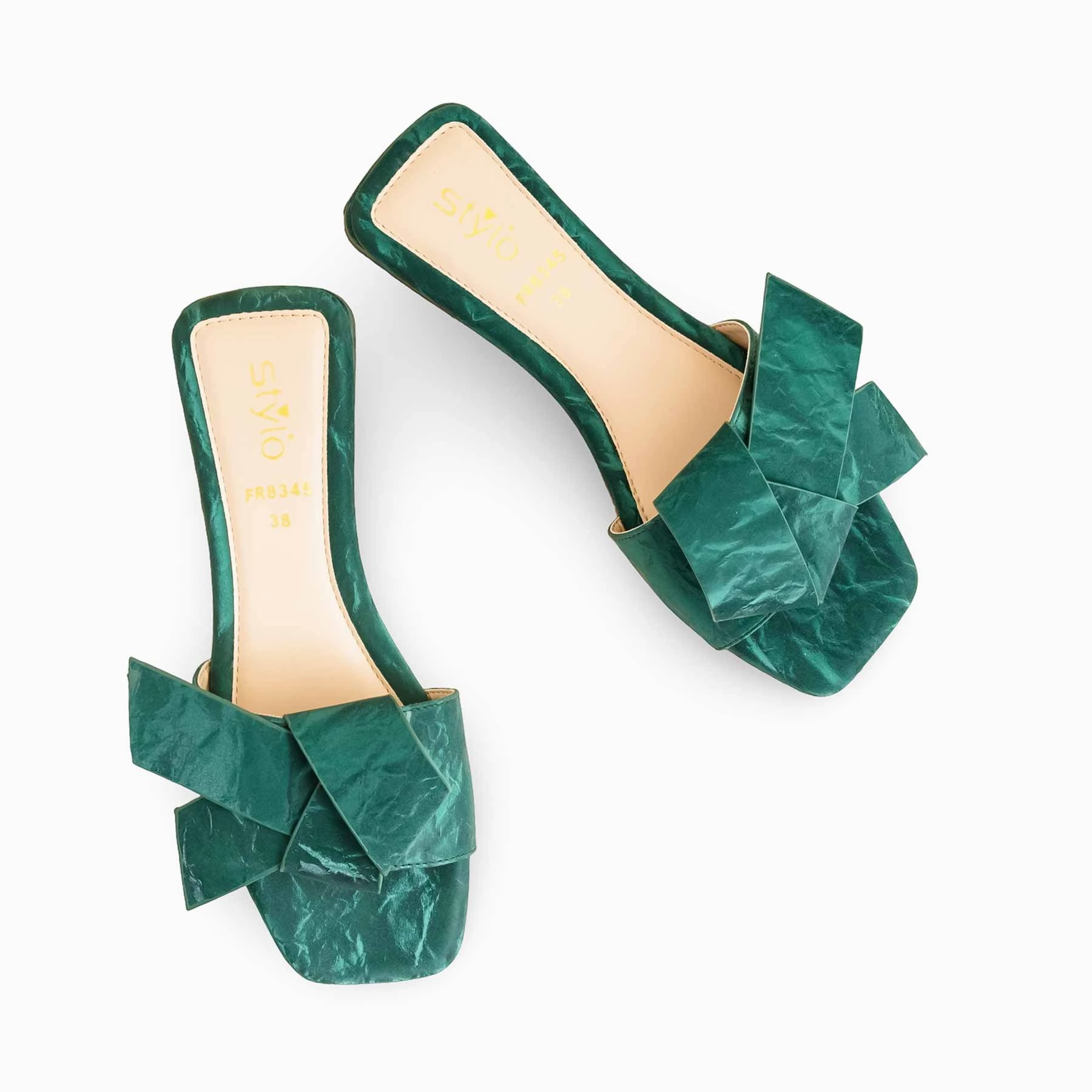 Boba Slippers Green Formal Slipper For Women FR8345