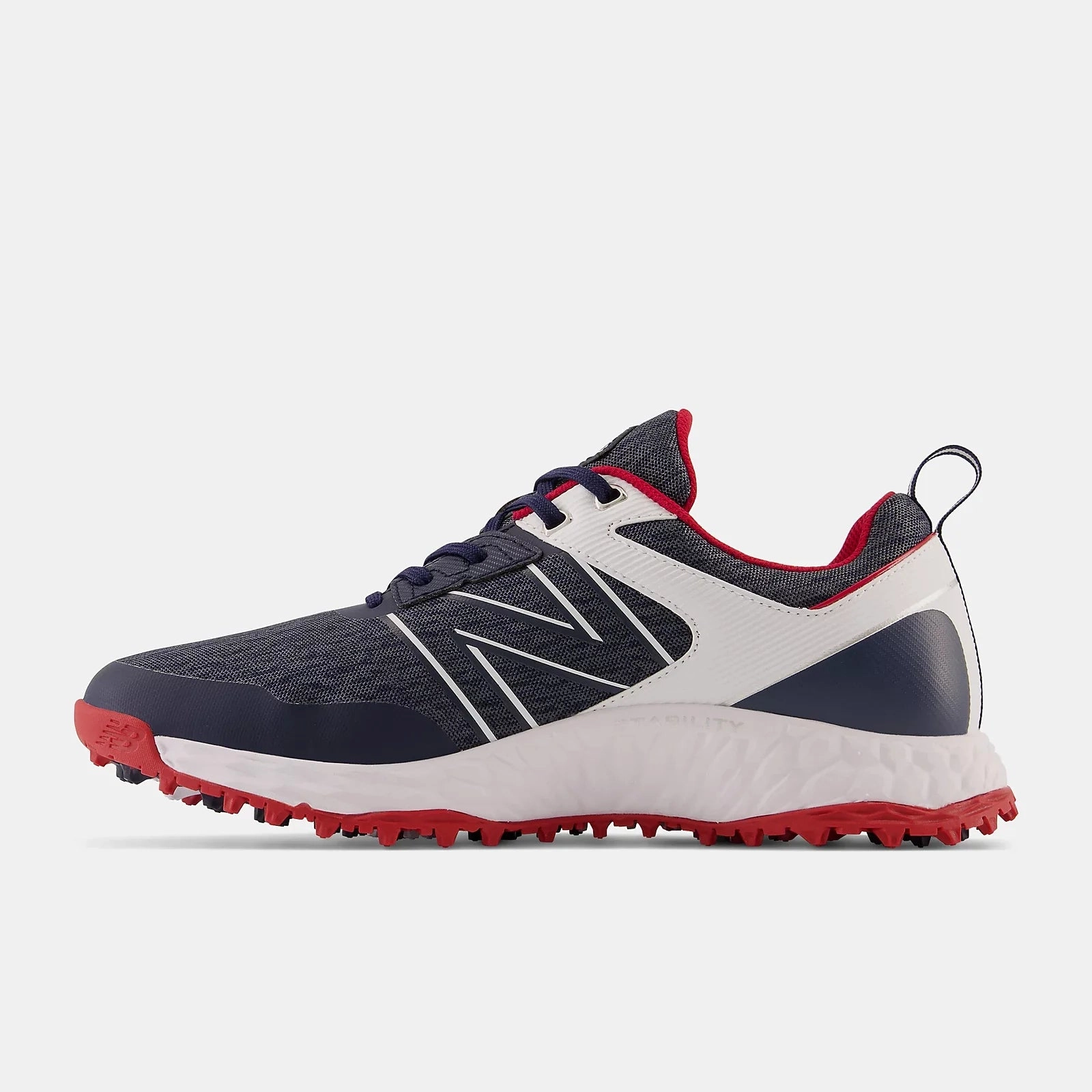 New Balance Mens Fresh Foam Contend Golf Shoe - NAVY RED Waterproof Ecco Shoes