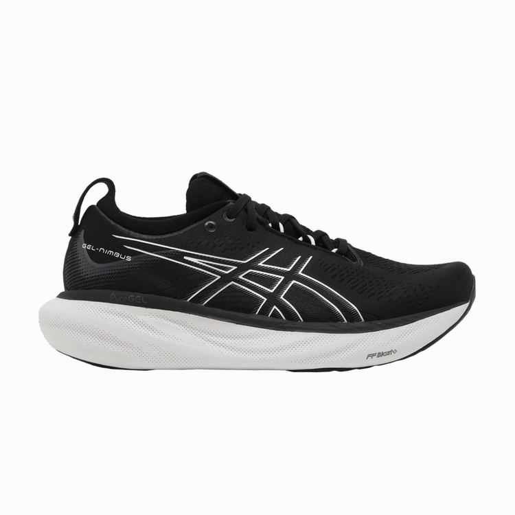 Asics Kinsei Running Shoes ASICS Gel-Nimbus 25 Black Pure Silver (Women's)
