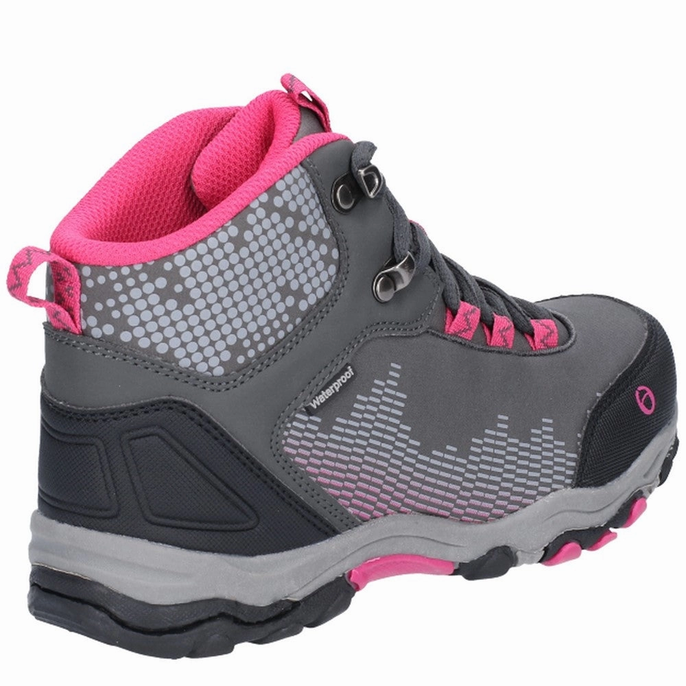 Senior Ducklington Hiking Waterproof Boots Grey/Pink For Italy Good Walking
