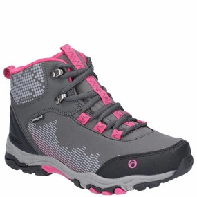 Easy Spirit Romy Walking Shoe Senior Ducklington Hiking Waterproof Boots Grey/Pink