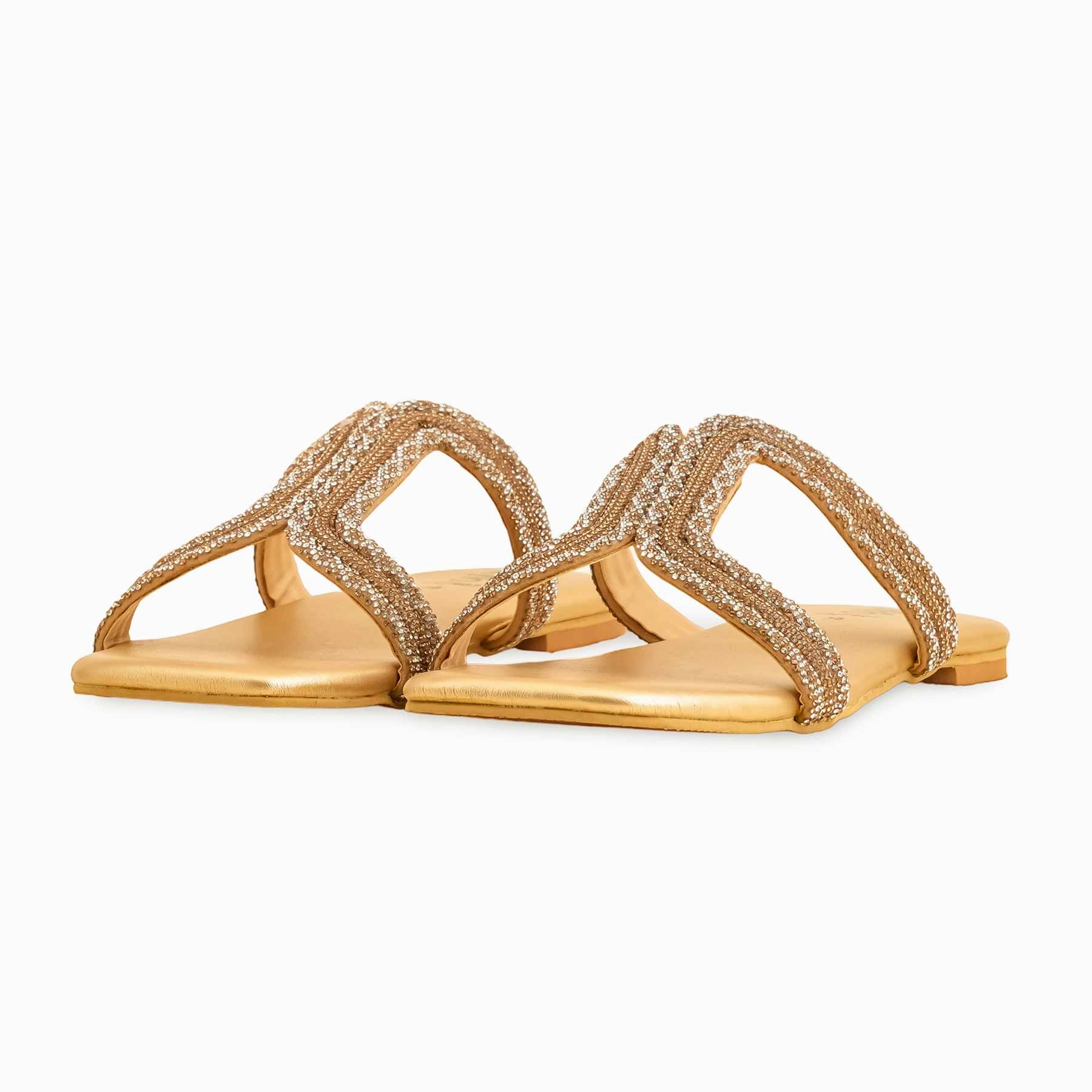 Luxurious Slippers Golden Fancy Slipper FN7907