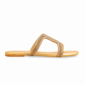 Suede And Shearling Slippers Golden Fancy Slipper FN7907