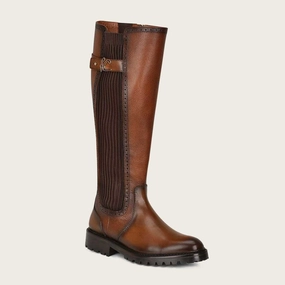Bottega Veneta Puddle Boots Tall honey bovine riding boot