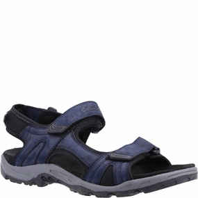 Shilton Recyled Sandals Navy Supportive Walking