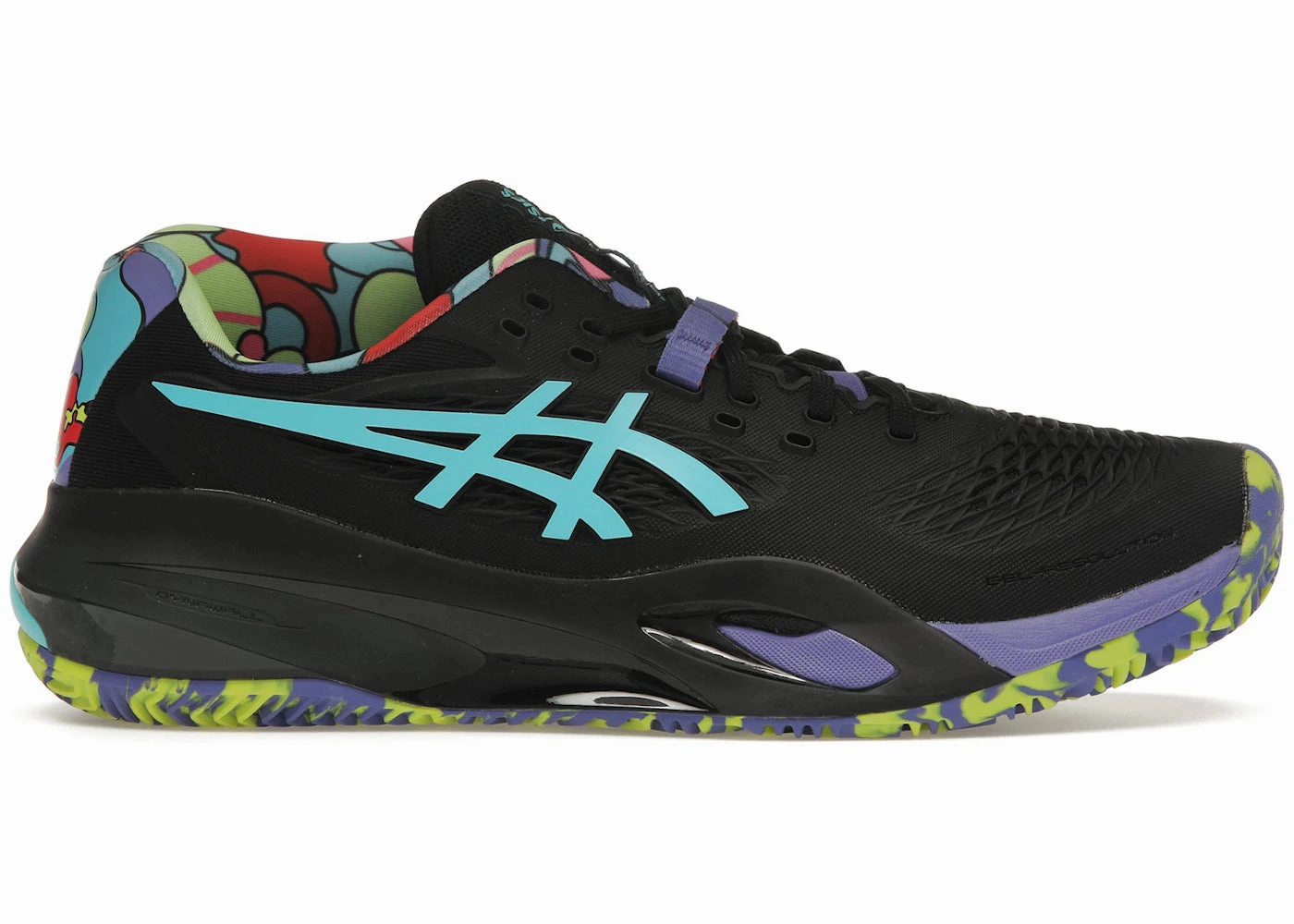Asics Spikeless Golf Shoes ASICS Gel-Resolution X Padel L.E. Black Energy Aqua