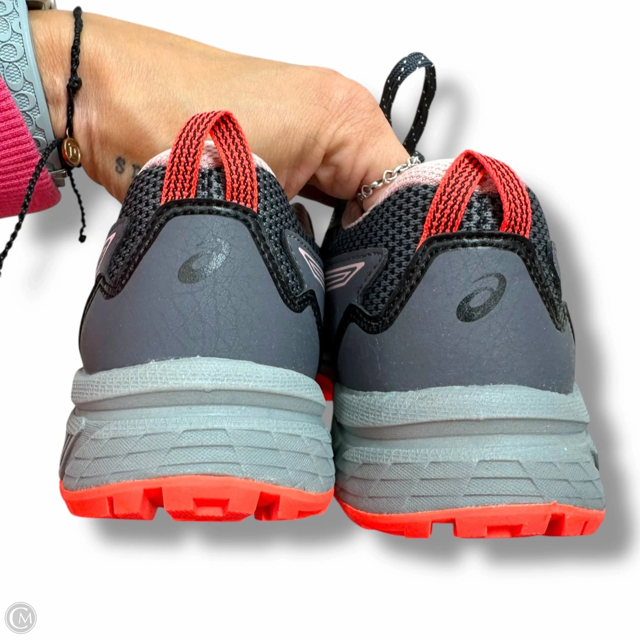 Shoes Athletic By Asics In Grey & Orange, Size: 6.5 Asics Field Shoes