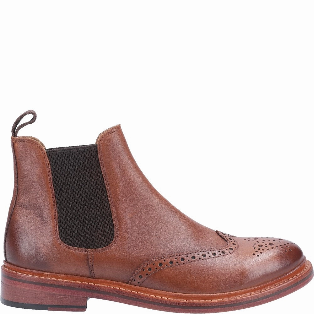 Siddington Leather Goodyear Welt Boots Brown Shaft Boots