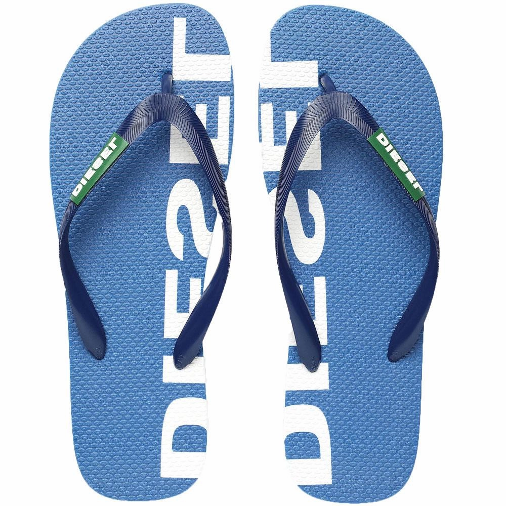 Diesel SA Briian Flip Flops Sandals  -  Blue Recycled Plastic Flip Flops