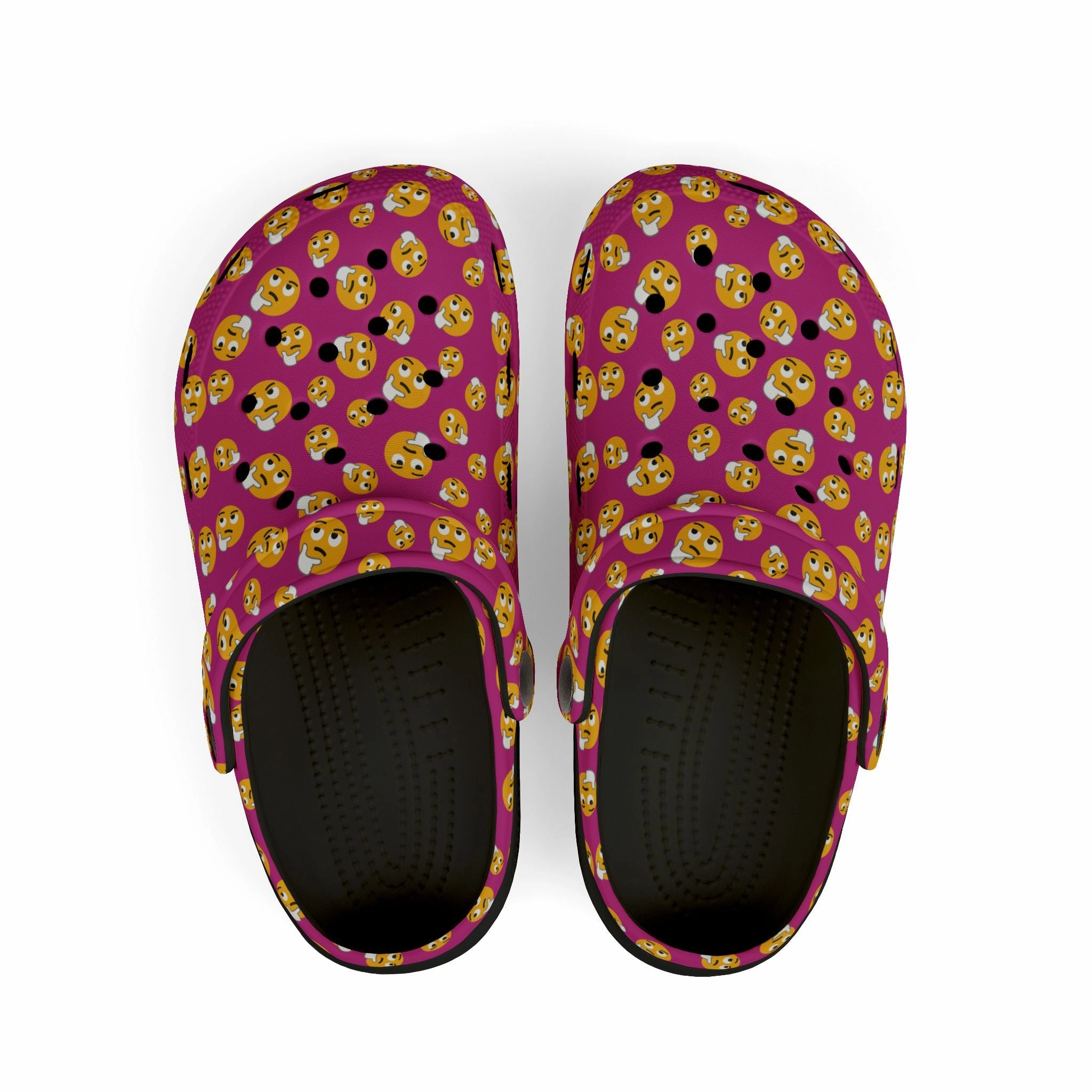 Robe And Slippers Set Playful Kids' EVA Foam Clogs with Emoji Design, Comfortable Summer Footwear, Fun Play Shoes, Emoji Clogs for Kids, Perfect for Beach or Home