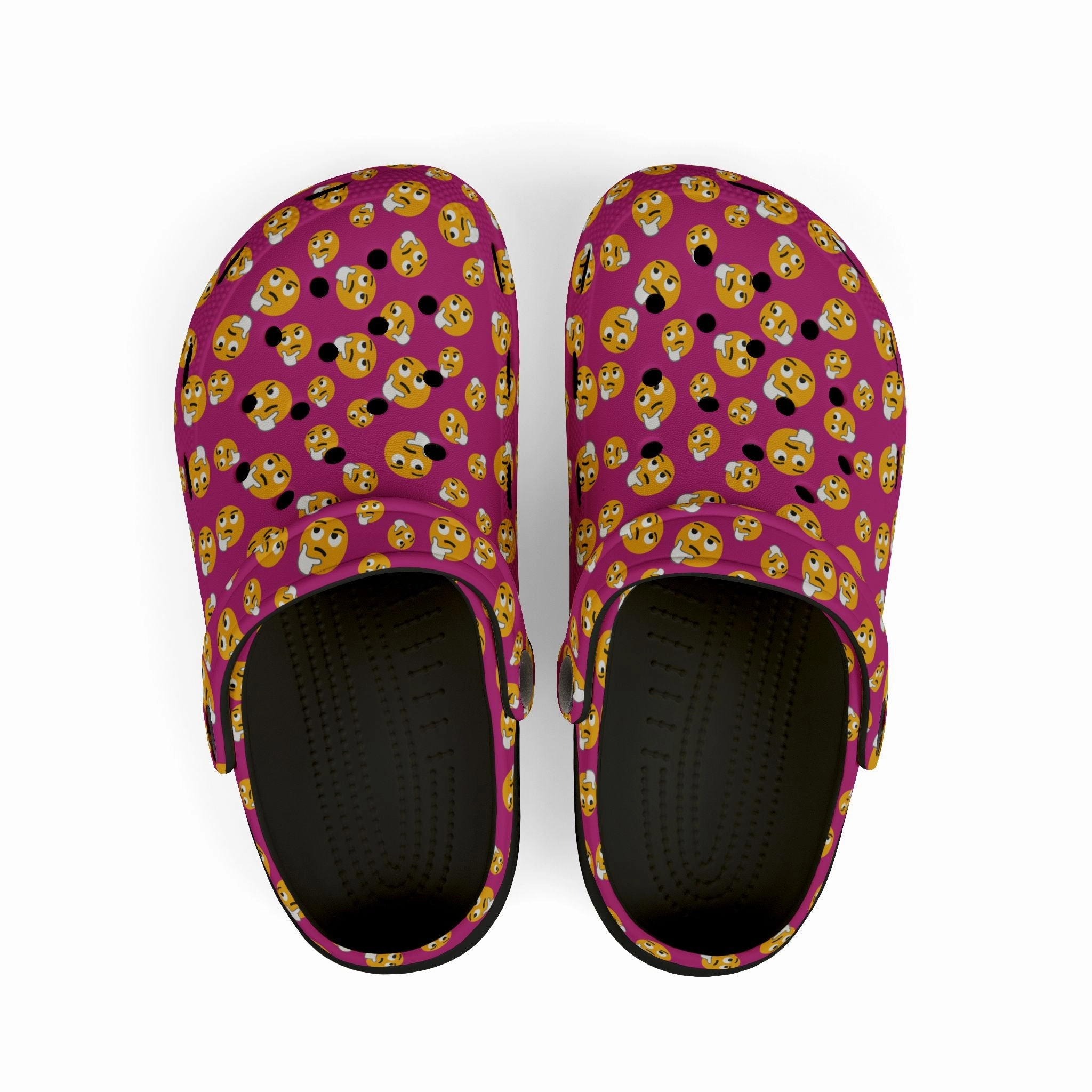 Playful Kids' EVA Foam Clogs with Emoji Design, Comfortable Summer Footwear, Fun Play Shoes, Emoji Clogs for Kids, Perfect for Beach or Home Slippers Latest For