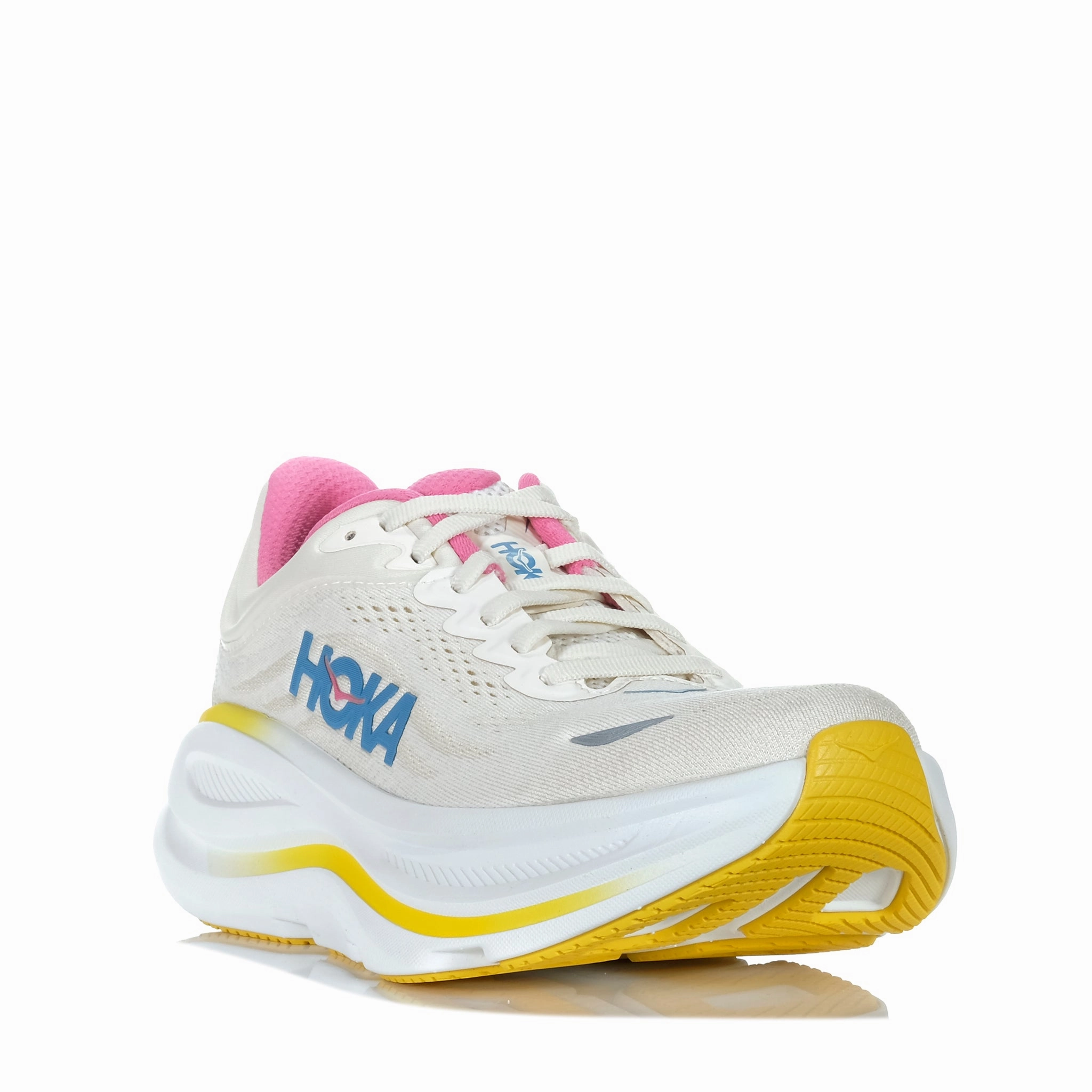 Hoka Bondi 9 Wide Womens Alabaster/Birch And Apparel Walking Athletic