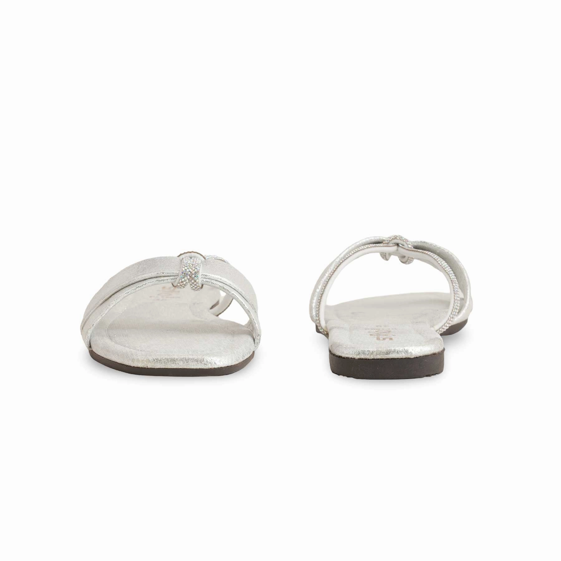 Silver Casual Slipper For Women CL1885 Gel-nyc 2055 Casual Shoes