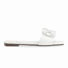 Good Running Shoes For Flat Footed People Silver Casual Women Slipper CL1992