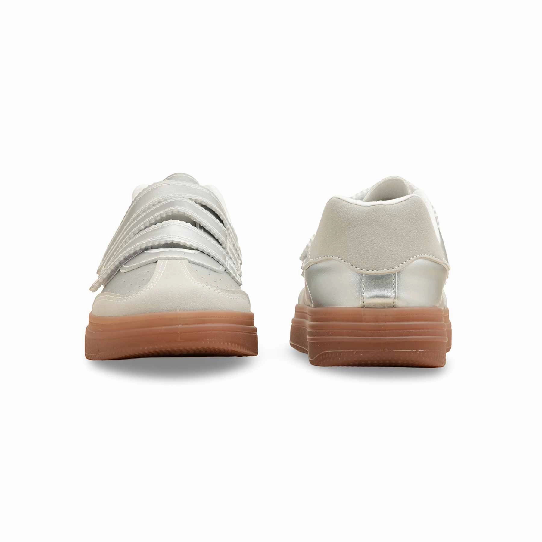 Silver Casual Women Sneaker AT7490 Business Casual Snow Shoes